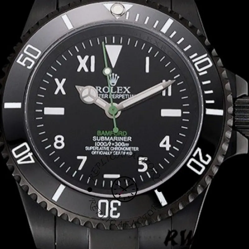 Rolex Submariner PR16233BBL Black Dial Automatic 41mm Mens Replica Watch - QualitySwissReplica