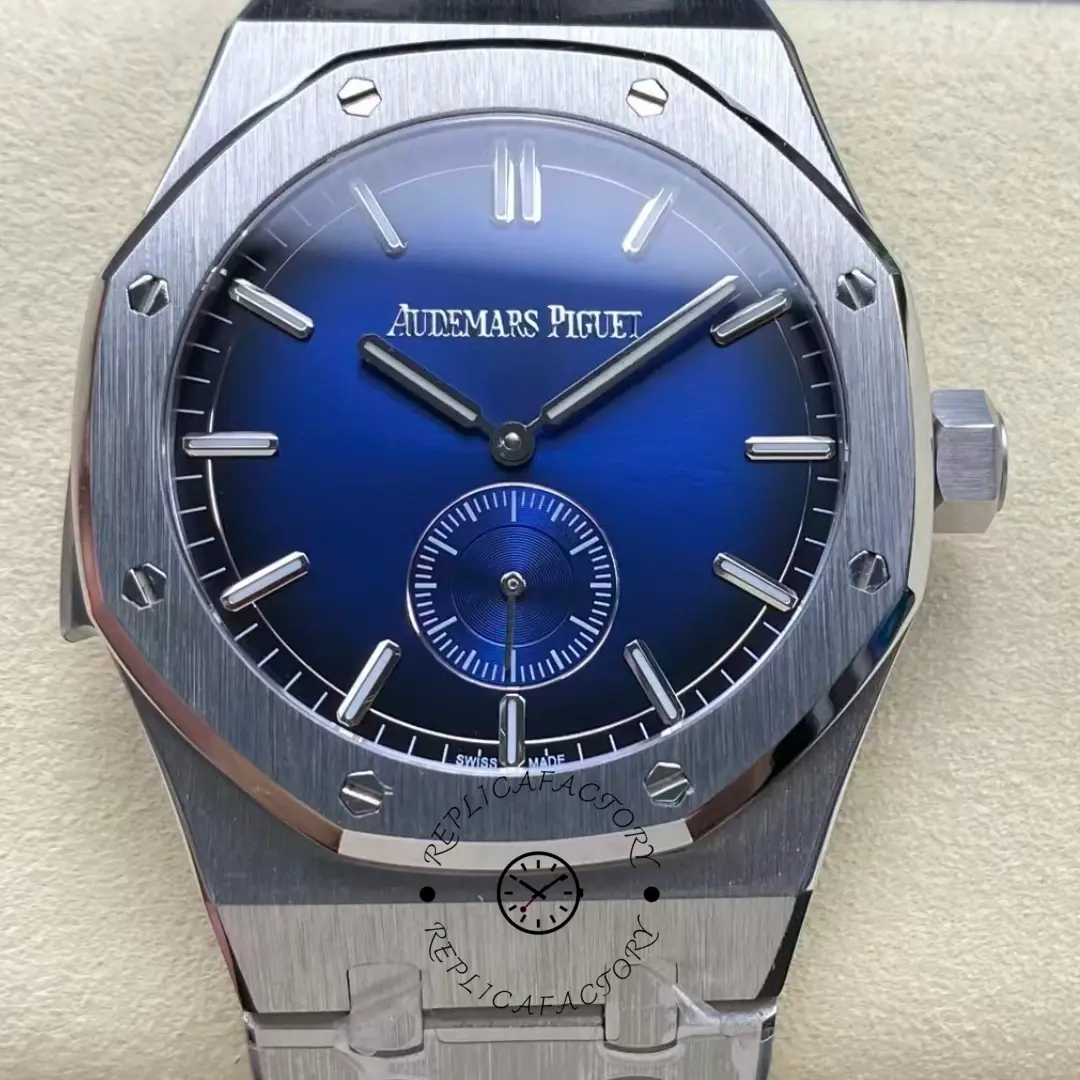 AP Royal Oak Manual 1:1 Clone 26591IP.OO.1252IP.01 Blue Dial - QualitySwissReplica