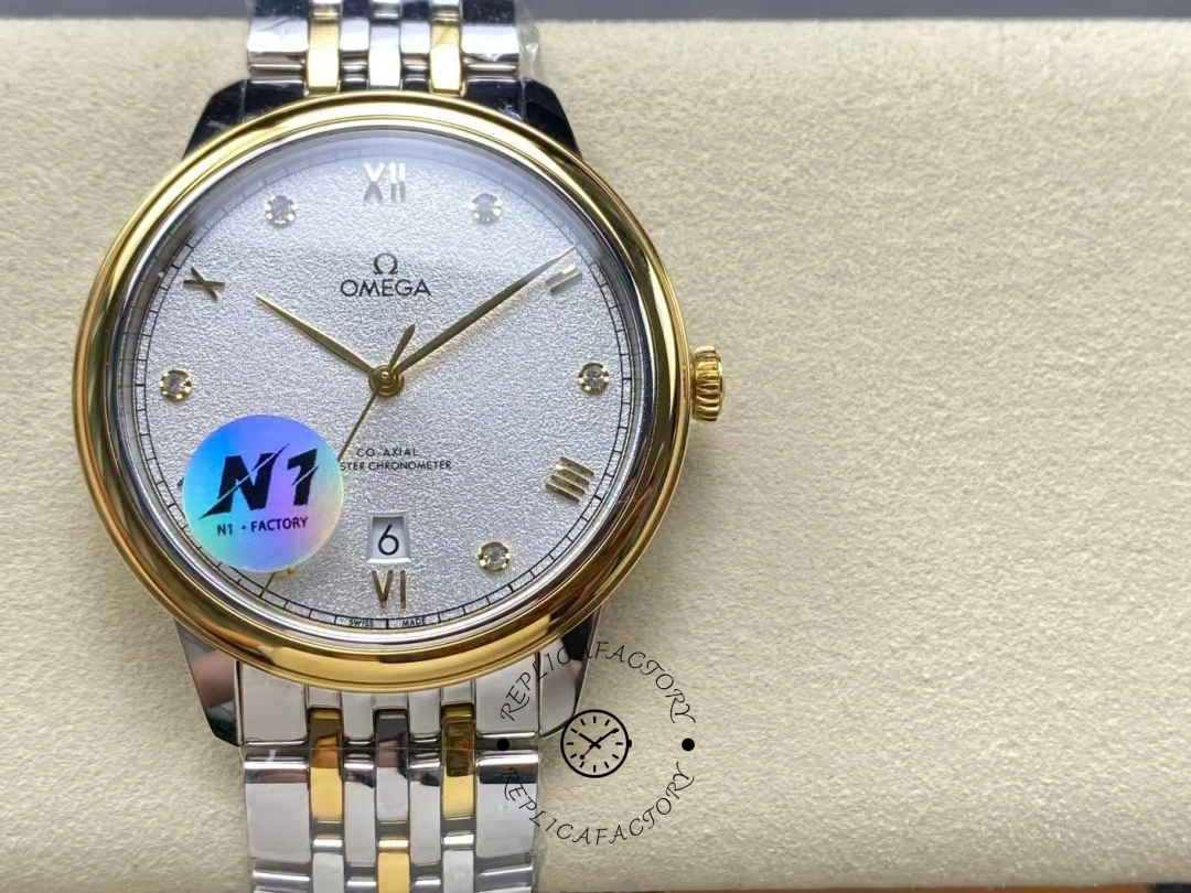 Omega De Ville Automatic 434.20.40.20.52.001 Silver Dial Replica - QualitySwissReplica