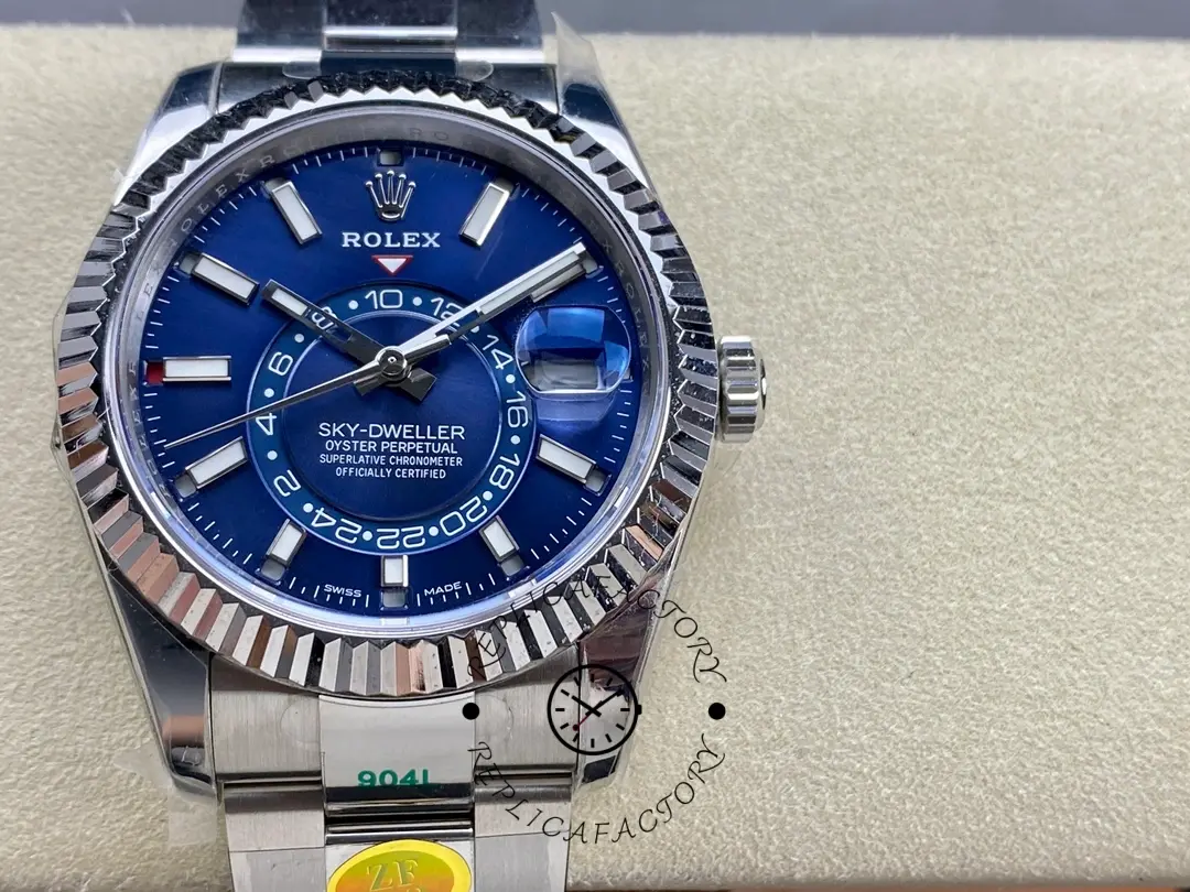 Rolex Sky-Dweller 42 m336934 0005 Stainless Steel Blue Dial Replica Watch - QualitySwissReplica
