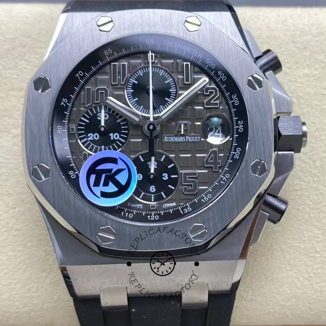 1:1 Clone AP Royal Oak Offshore Chronograph 42 Rubber Strap 26470ST.OO.A104CR.01 - QualitySwissReplica