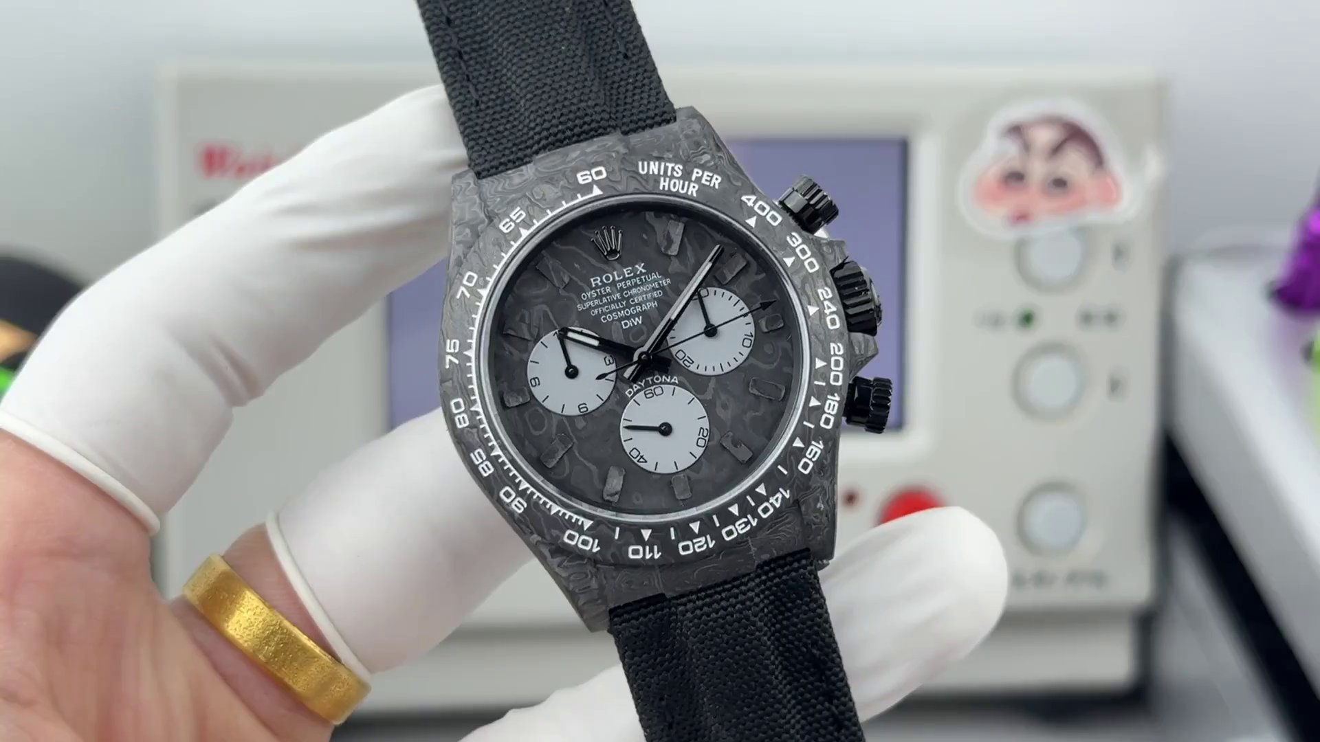 Replica Rolex DiW Daytona All Carbon Graphite 40mm Watch - QualitySwissReplica