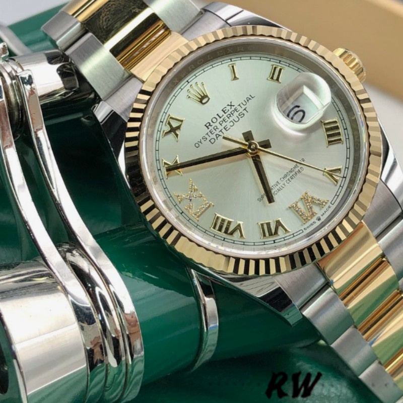 Rolex Datejust 126233 Silver Roman Numeral Dial 36MM Unisex Replica Watch - QualitySwissReplica