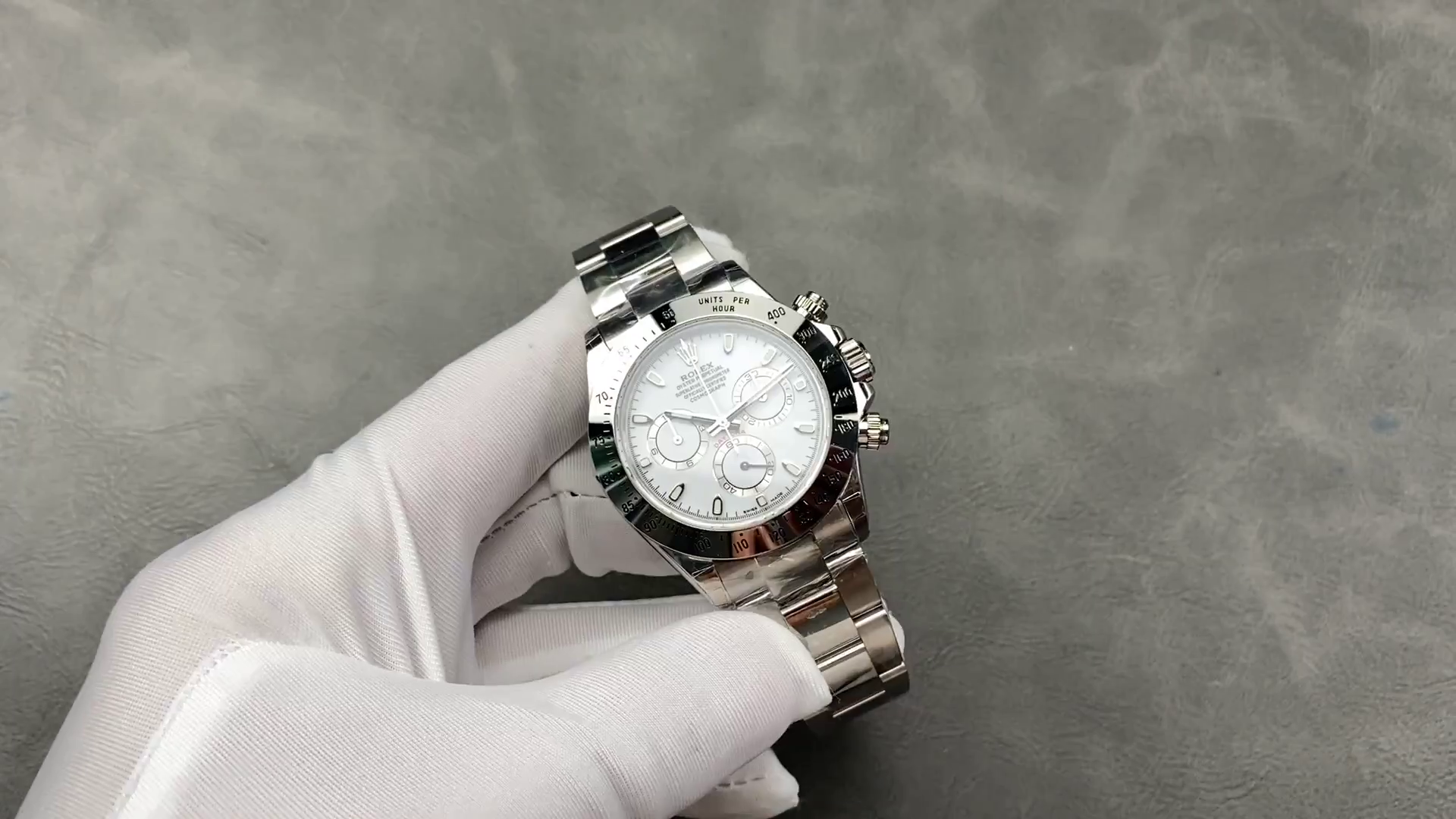 Rolex Daytona 116520 Stainless Steel Case White Dial 40MM Mens Replica Watch - QualitySwissReplica