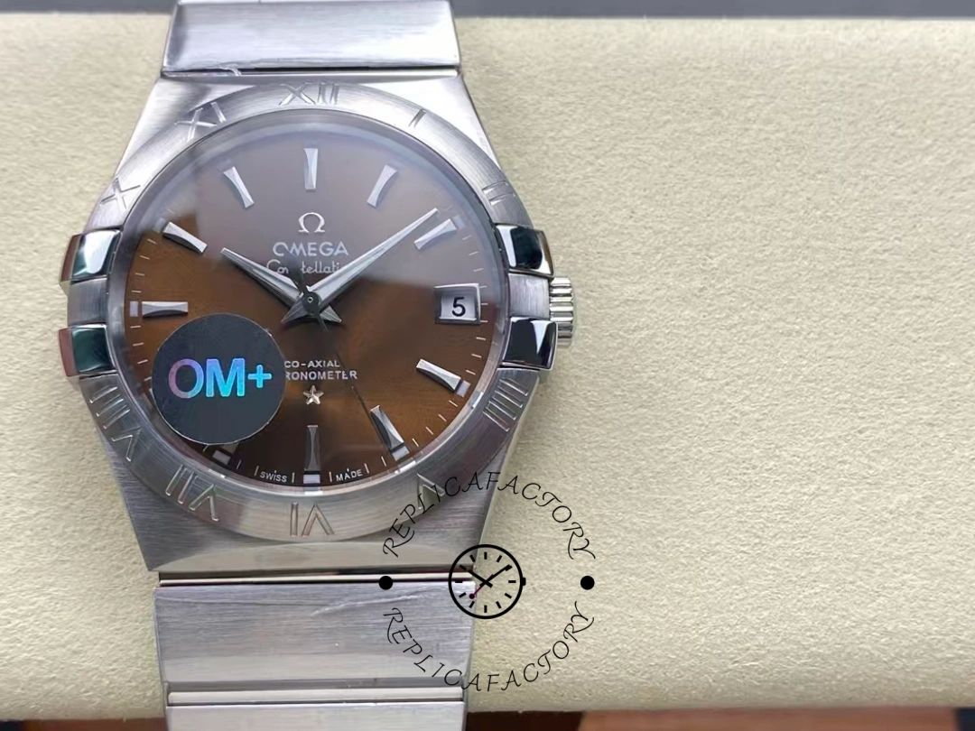 Omega Constellation Automatic Watch 123.10.38.21.10.001 New Replica Brown Dial - QualitySwissReplica