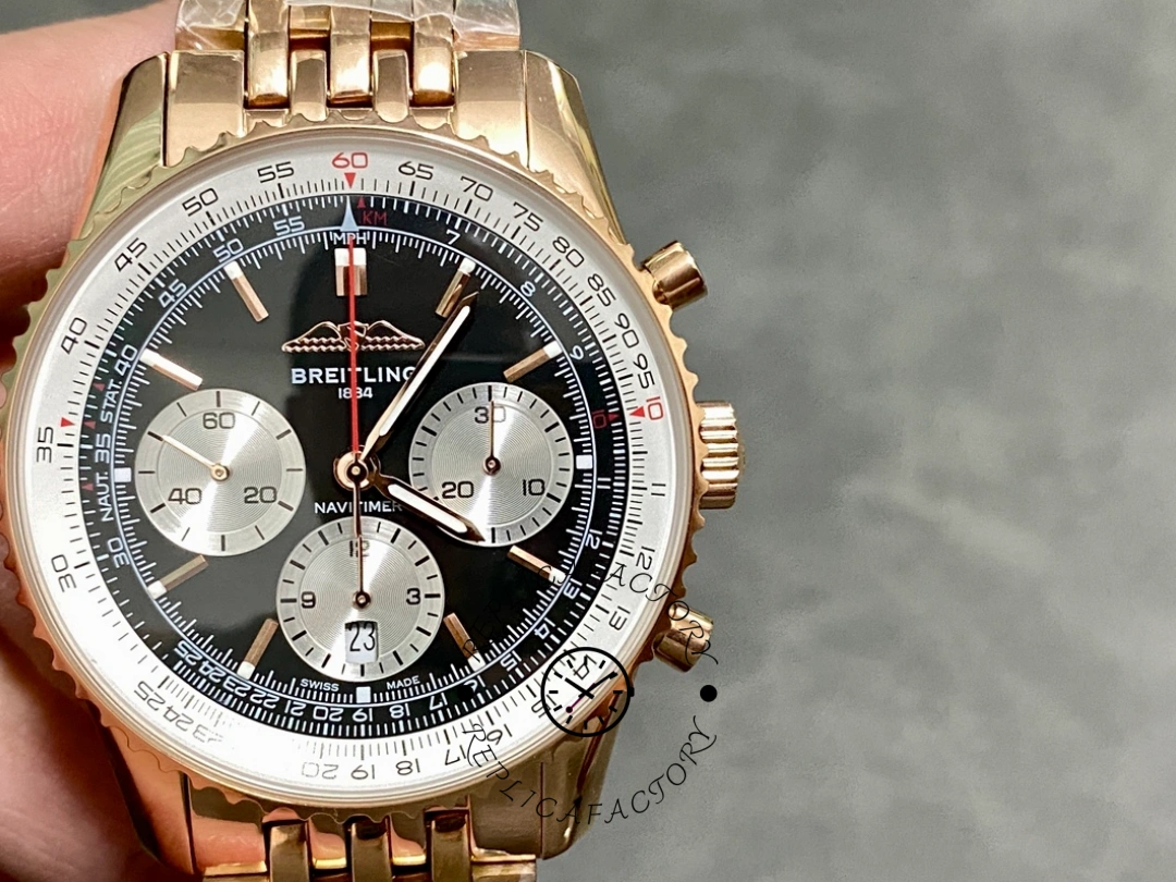 Breitling Navitimer B01 43mm RB0138211B1R1 Black Replica Watch - QualitySwissReplica