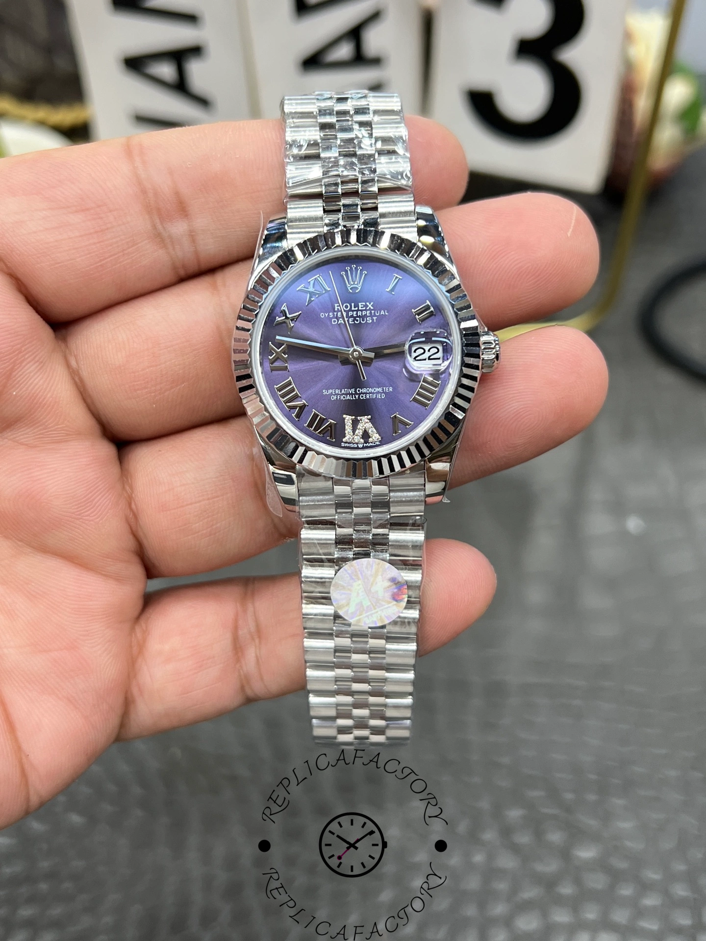 Rolex Datejust 31 Purple Dial Jubilee Bracelet 278274 0026 Women's Watch - QualitySwissReplica