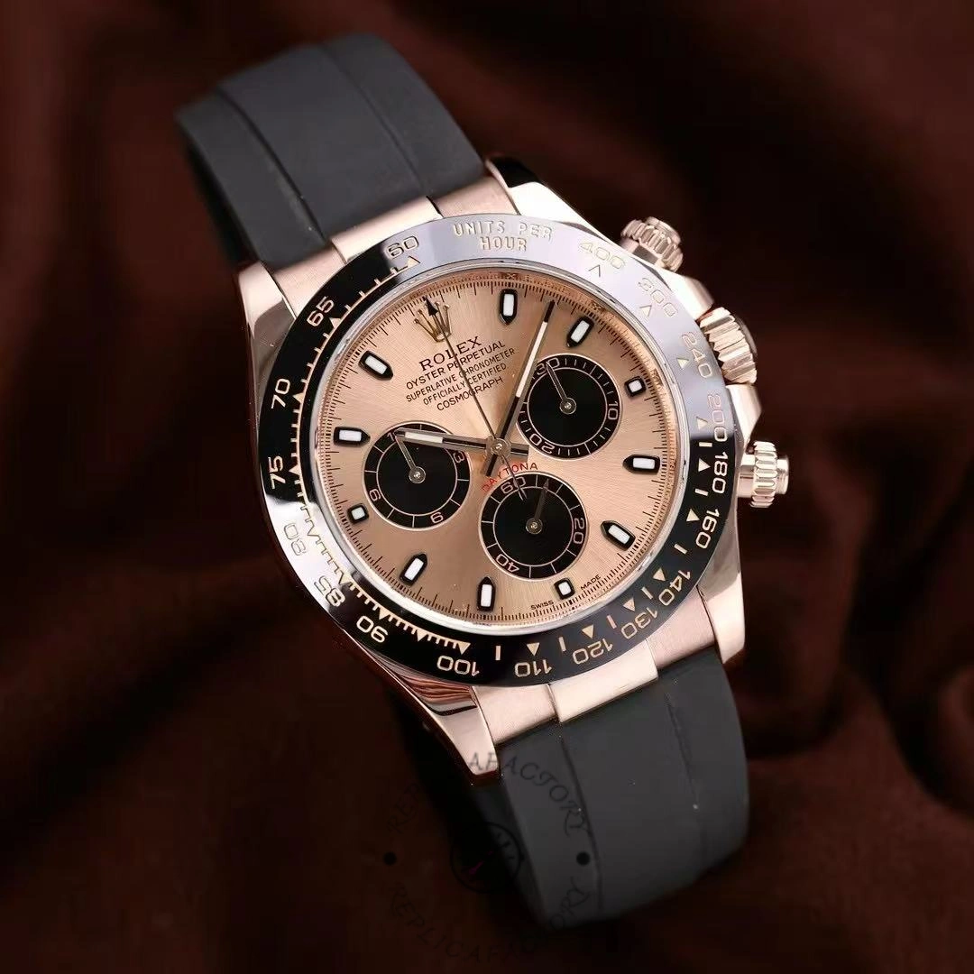 Rolex Cosmograph Daytona 116515LN Black Pink Dial 40mm Mens Replica Watch - QualitySwissReplica