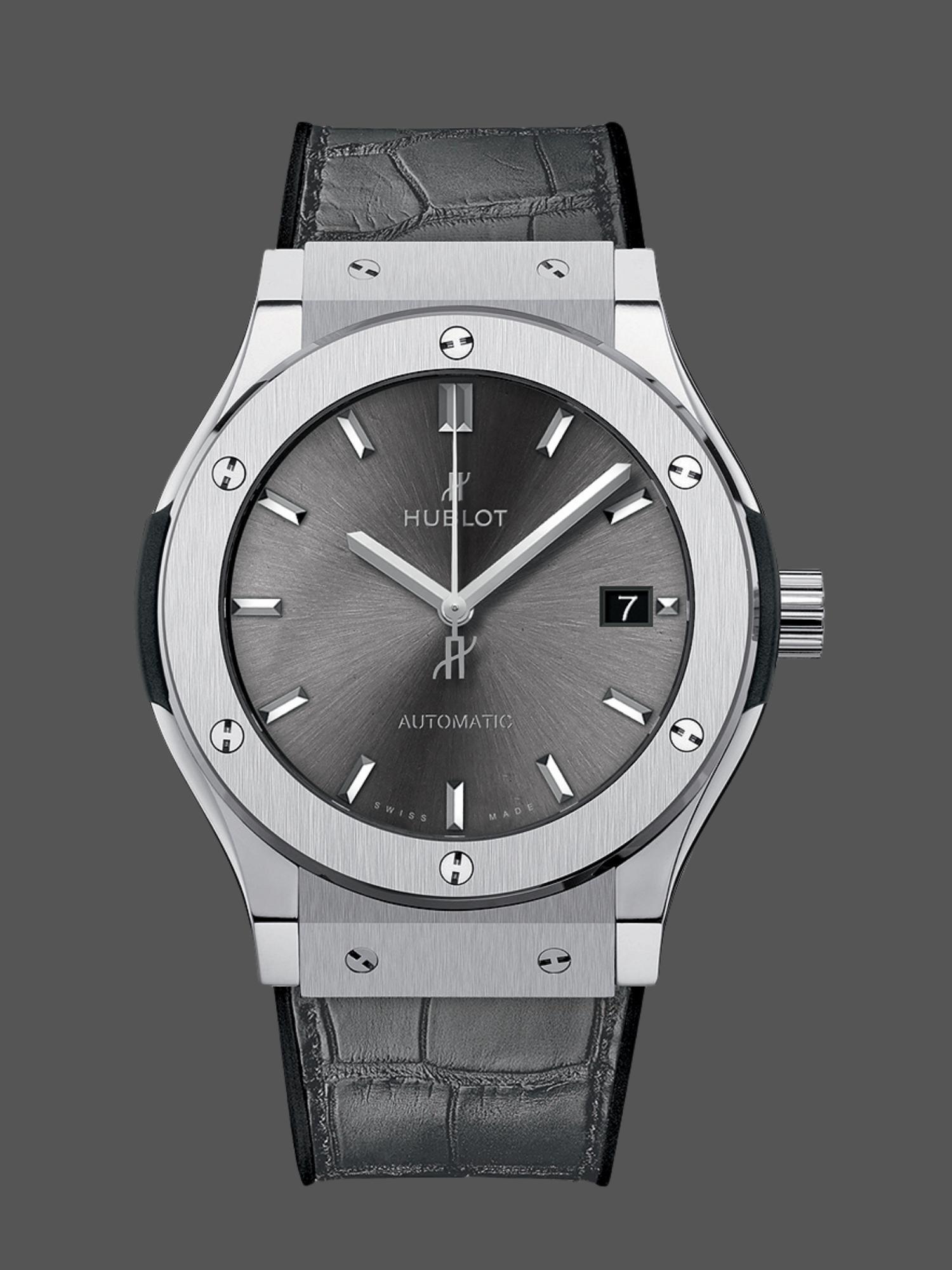 Hublot Classic Fusion 511.NX.7071.LR 45MM Grey Dial Mens - QualitySwissReplica