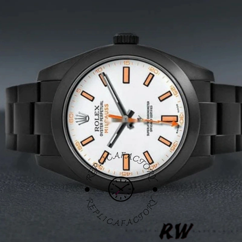 Rolex Milgauss PR116610 Pstainless steel White Dial 40MM Mens Replica Watch - QualitySwissReplica