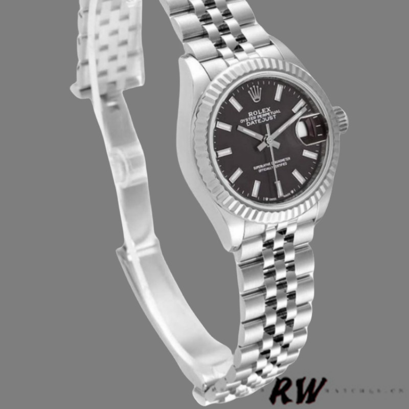 Rolex Datejust 279174 Stainless Steel Dark Grey Index Dial 28mm Lady Replica Watch - QualitySwissReplica