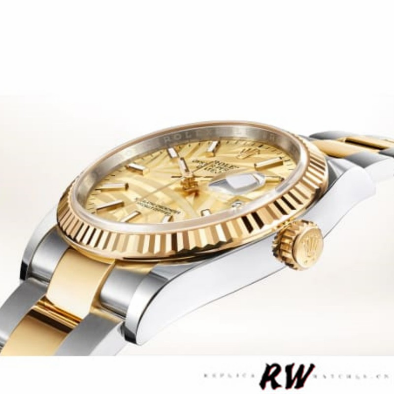 Rolex Datejust 126233 Golden Palm Motif Dial 36MM Unisex Replica Watch - QualitySwissReplica