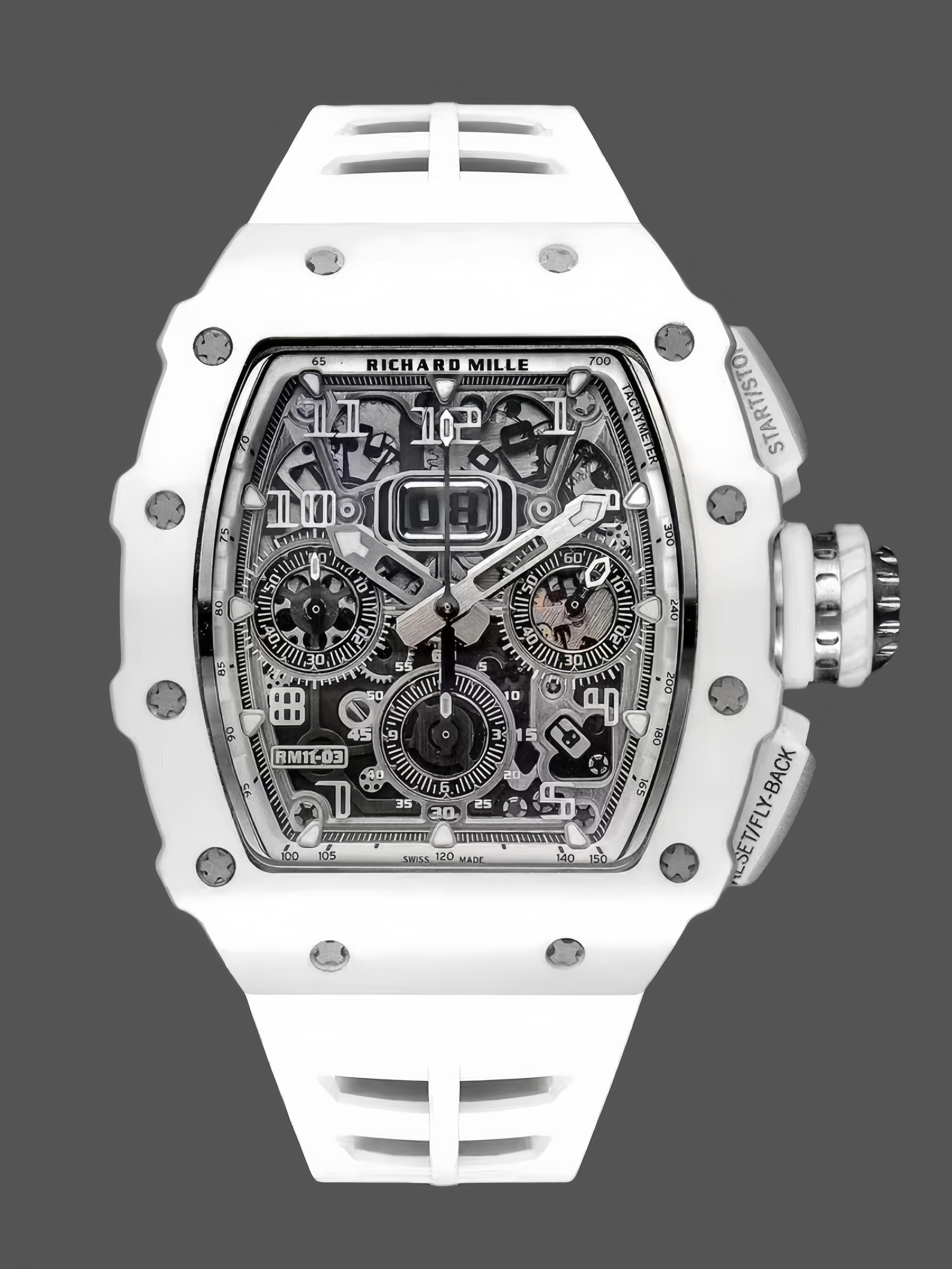 Richard Mille RM 11-03 Titanium Automatic Flyback Chronograph White - QualitySwissReplica