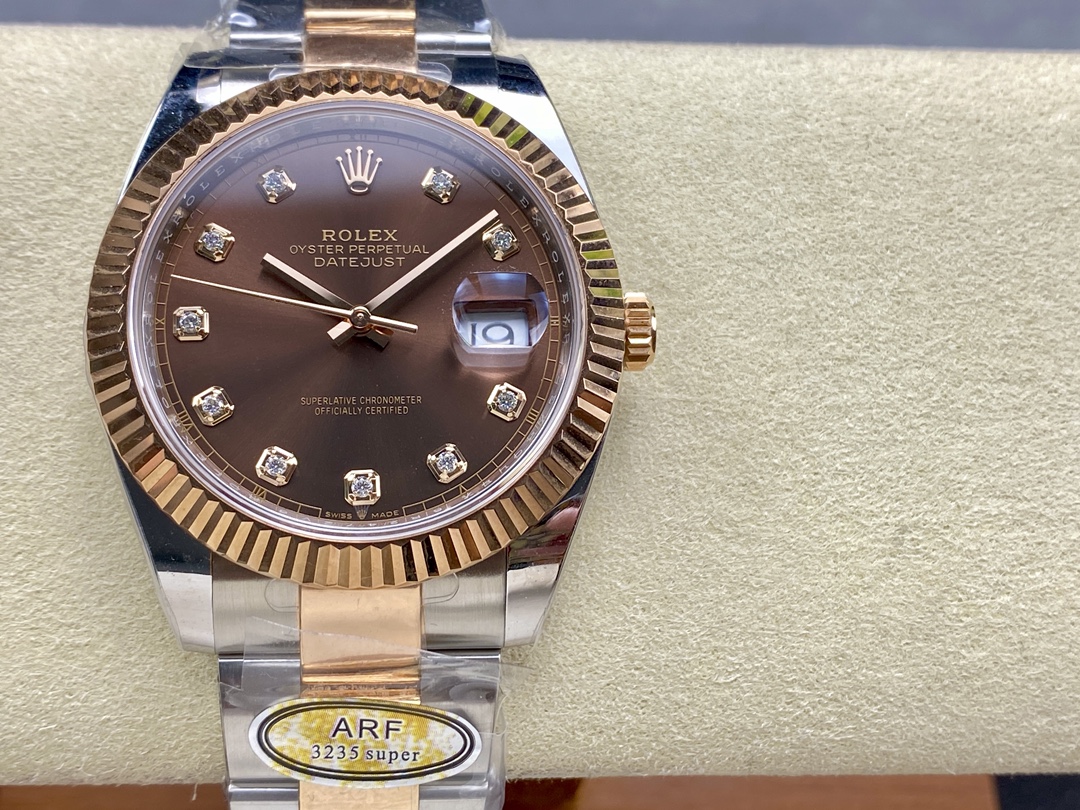 Rolex Datejust 126331 0003 Chocolate Diamond Oyster 41mm Steel - QualitySwissReplica