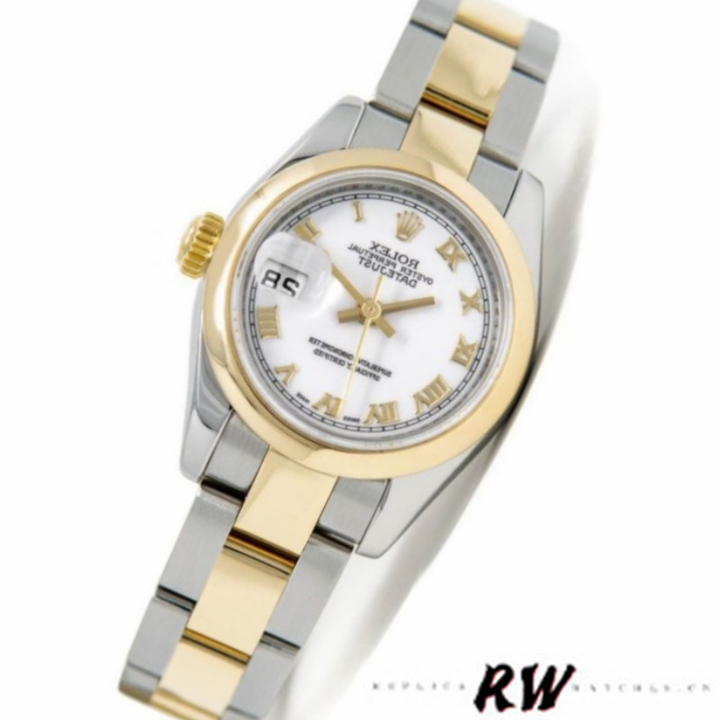 Rolex Datejust 179163 White Roman Numeral Dial 26MM Lady Replica Watch - QualitySwissReplica