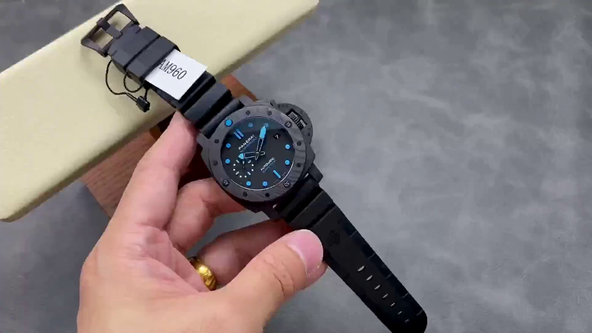 Panerai Luminor Submersible 42 3 Days PAM00960 Carbotech Black Dial Replica - QualitySwissReplica