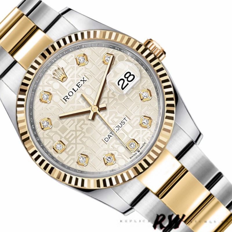 Rolex Datejust 126233 Silver Jubilee Dial 36MM Unisex Replica Watch - QualitySwissReplica