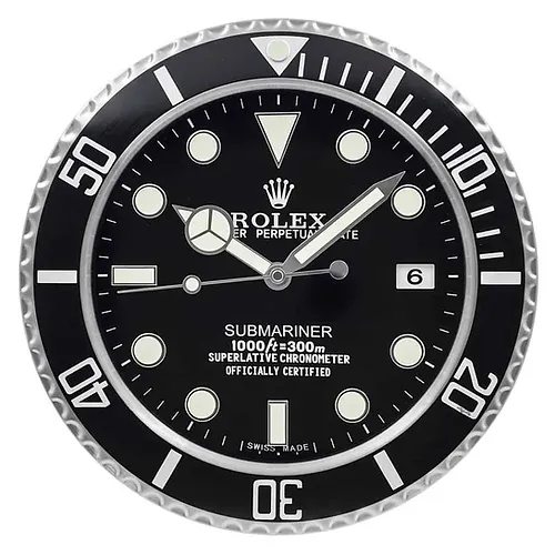 Rolex Submariner Black Wall Clock - QualitySwissReplica