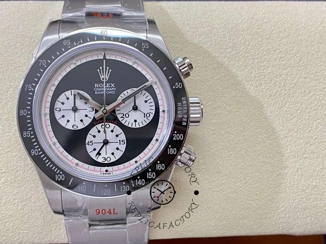 Rolex Cosmograph Daytona 116520 Bamford Heritage Paul Newman Black Dial Steel 40mm Men's Watch - QualitySwissReplica