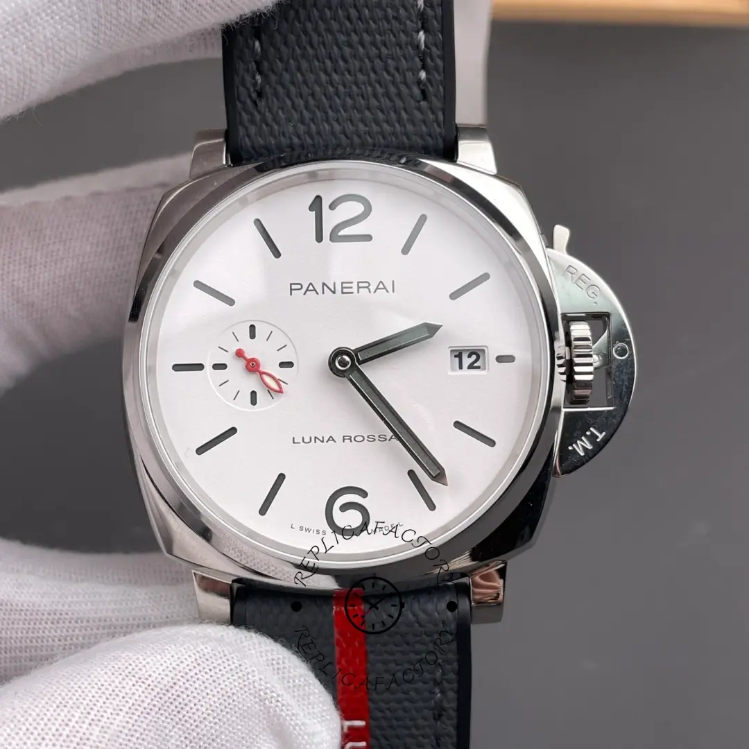 Panerai Luminor Due PAM01381 1:1 Clone Luna Rossa White Dial 42 Automatic - QualitySwissReplica