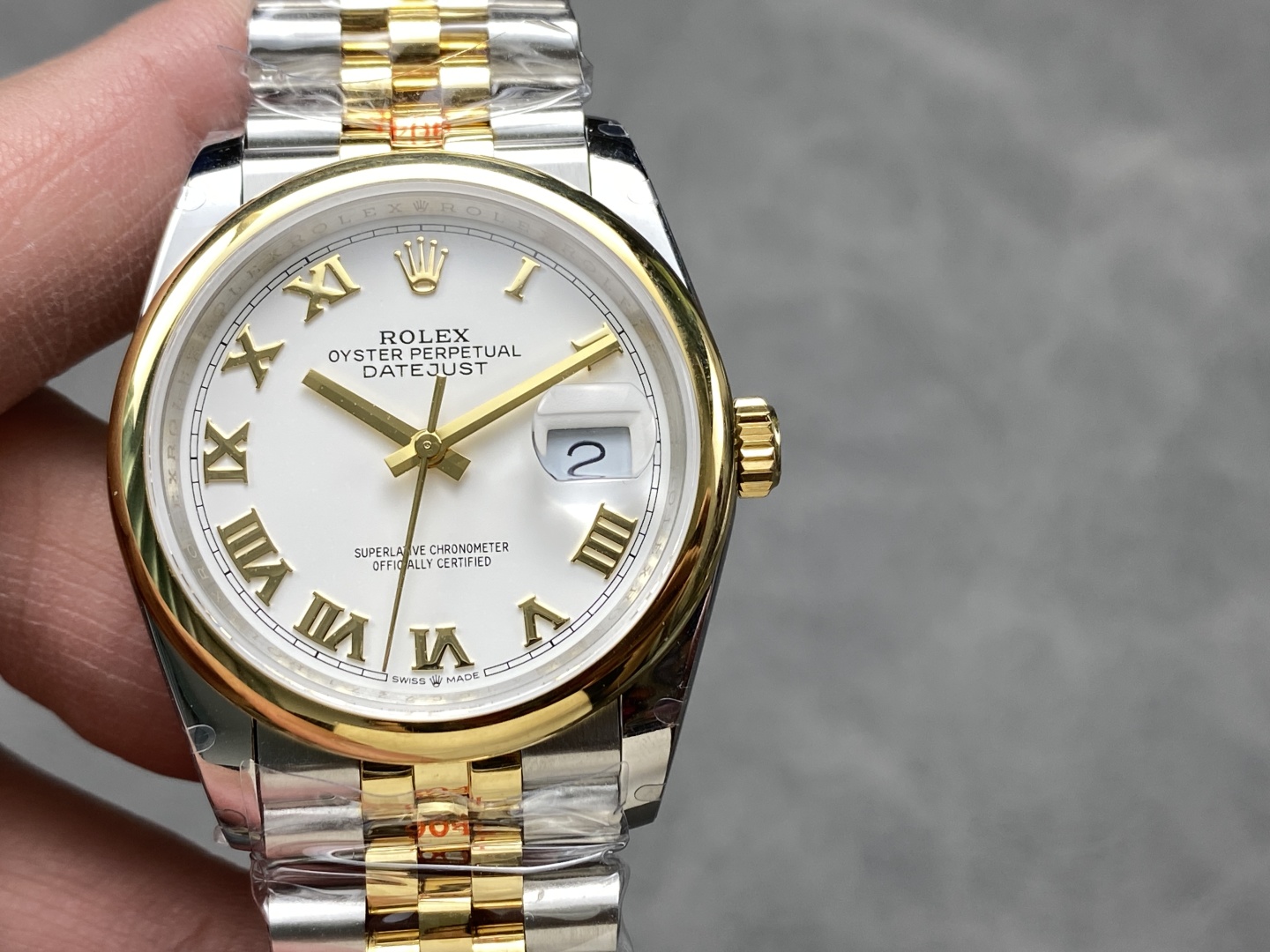 Rolex Datejust 31 Stainless Steel and Yellow Gold White Roman Dial M278243 0002 Women's Watch - QualitySwissReplica