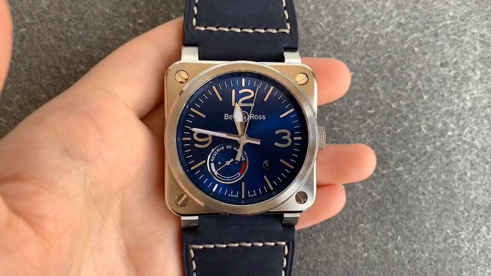 Bell & Ross INSTRUMENTS series BR0397-BL-SISCA2 Blue - QualitySwissReplica