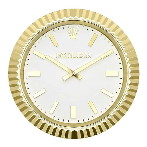 Rolex Presidential Classic Gold & White Wall Clock - QualitySwissReplica