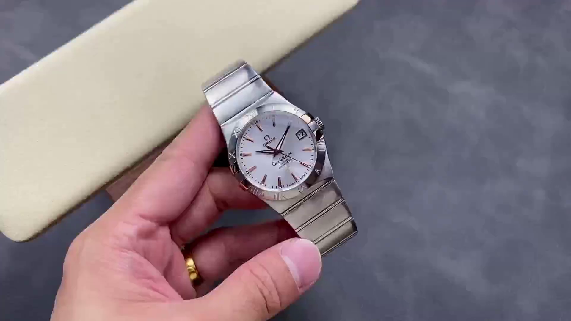 Omega Constellation 123.20.38.21.02.004 38mm Stainless Steel Bracelet Replica - QualitySwissReplica
