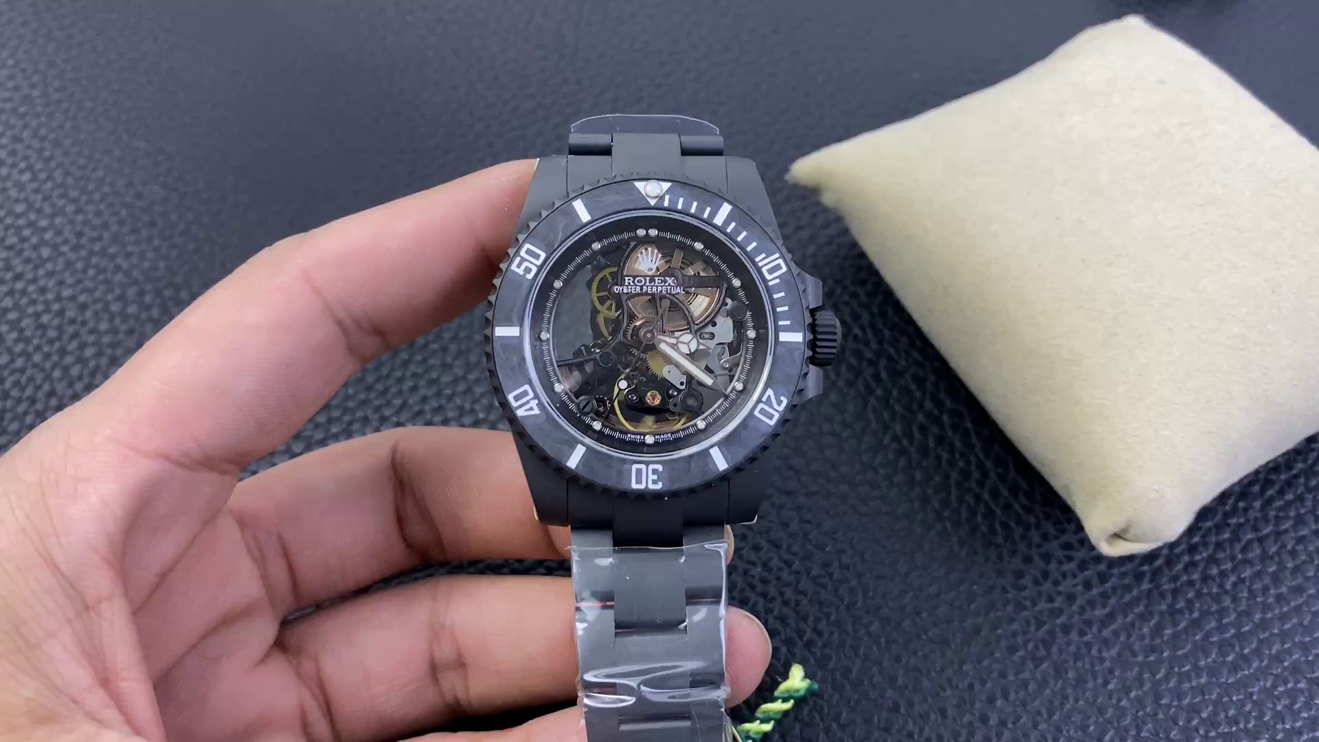 Rolex Submariner Black PVD Andrea Pirlo Project 114060 Skeleton Dial 40mm - QualitySwissReplica