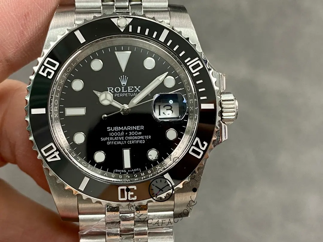 Rolex Submariner 41 Black Dial Fluted Bezel Jubilee 126610LN Men's Watch - QualitySwissReplica