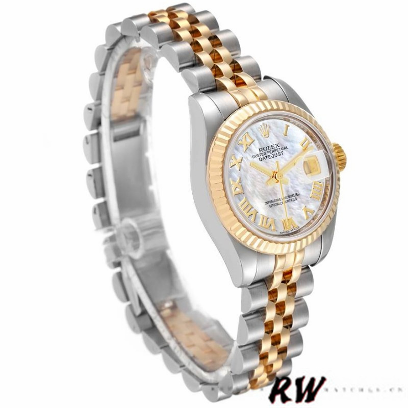 Rolex Datejust 179173 Mother Of Pearl White Dial 26MM Lady Replica Watch - QualitySwissReplica
