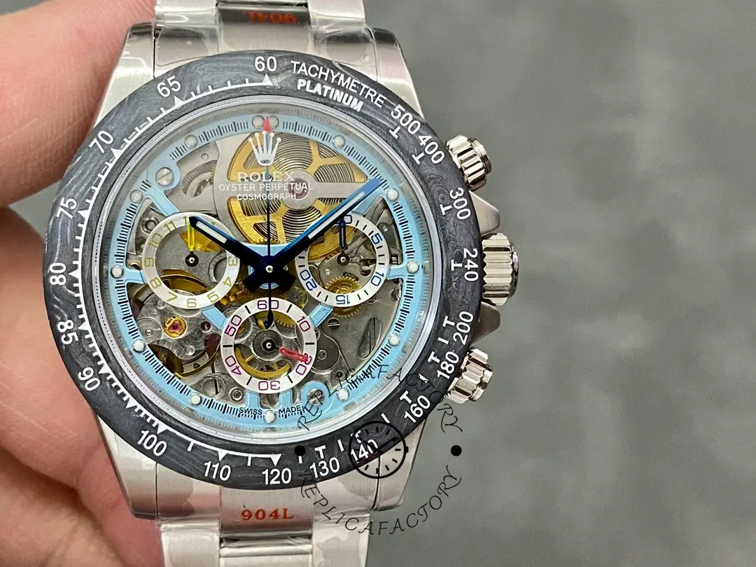 Daytona Daytona Artisans De Geneve Carbon Fiber Bezel Colorful Skeleton Dial 116500LN - QualitySwissReplica