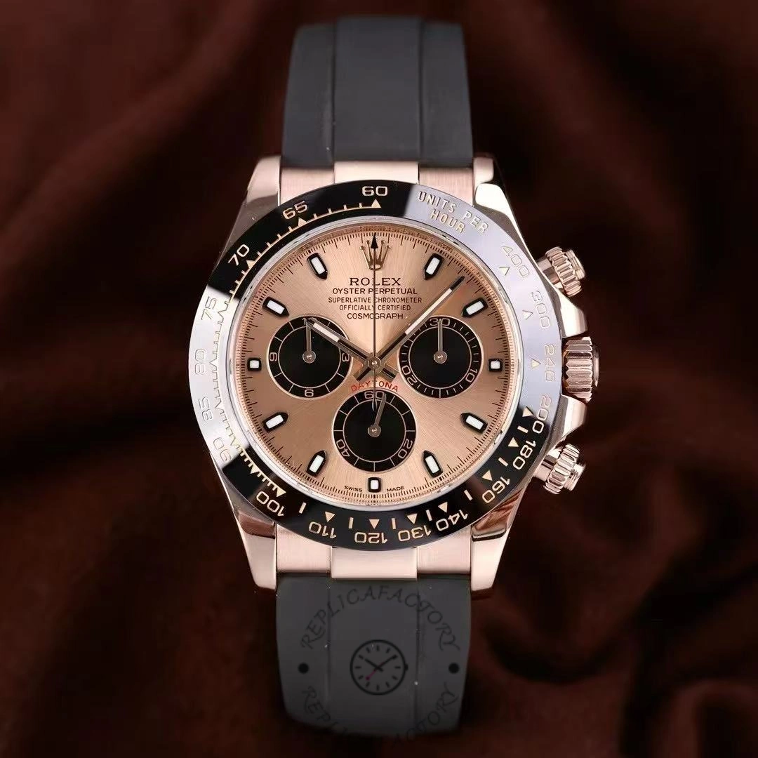 Rolex Cosmograph Daytona 116515LN Black Pink Dial 40mm Mens Replica Watch - QualitySwissReplica
