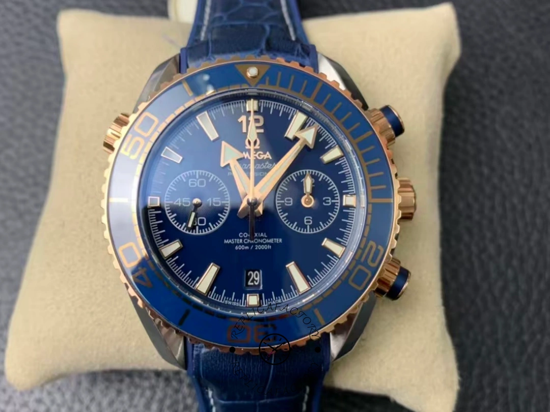 Omega Seamaster Planet Ocean 600M Co-Axial 215.23.46.51.03.001 1:1 Clone Blue Bezel - QualitySwissReplica