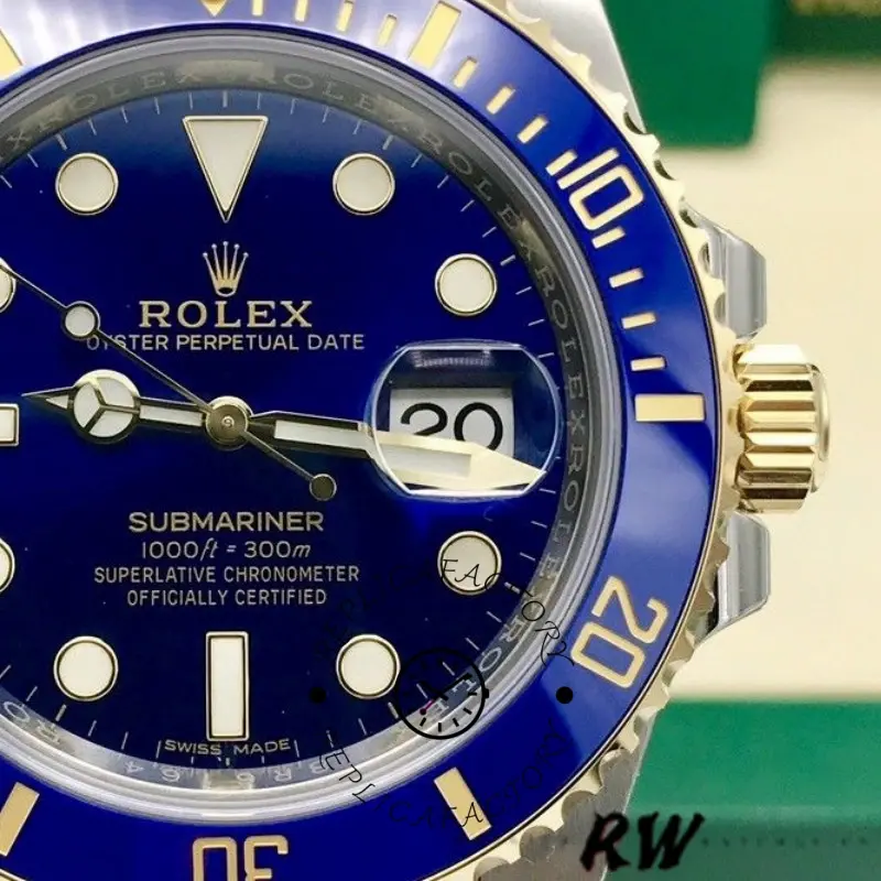 Rolex Submariner Date 16613 Blue Dial 40mm Mens Replica Watch - QualitySwissReplica