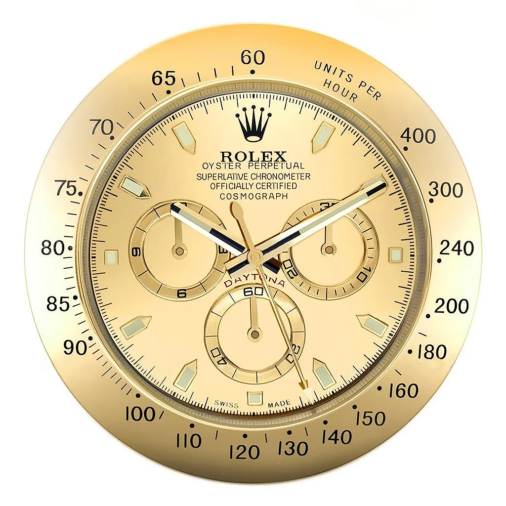 Rolex Daytona Full Gold Wall Clock - QualitySwissReplica