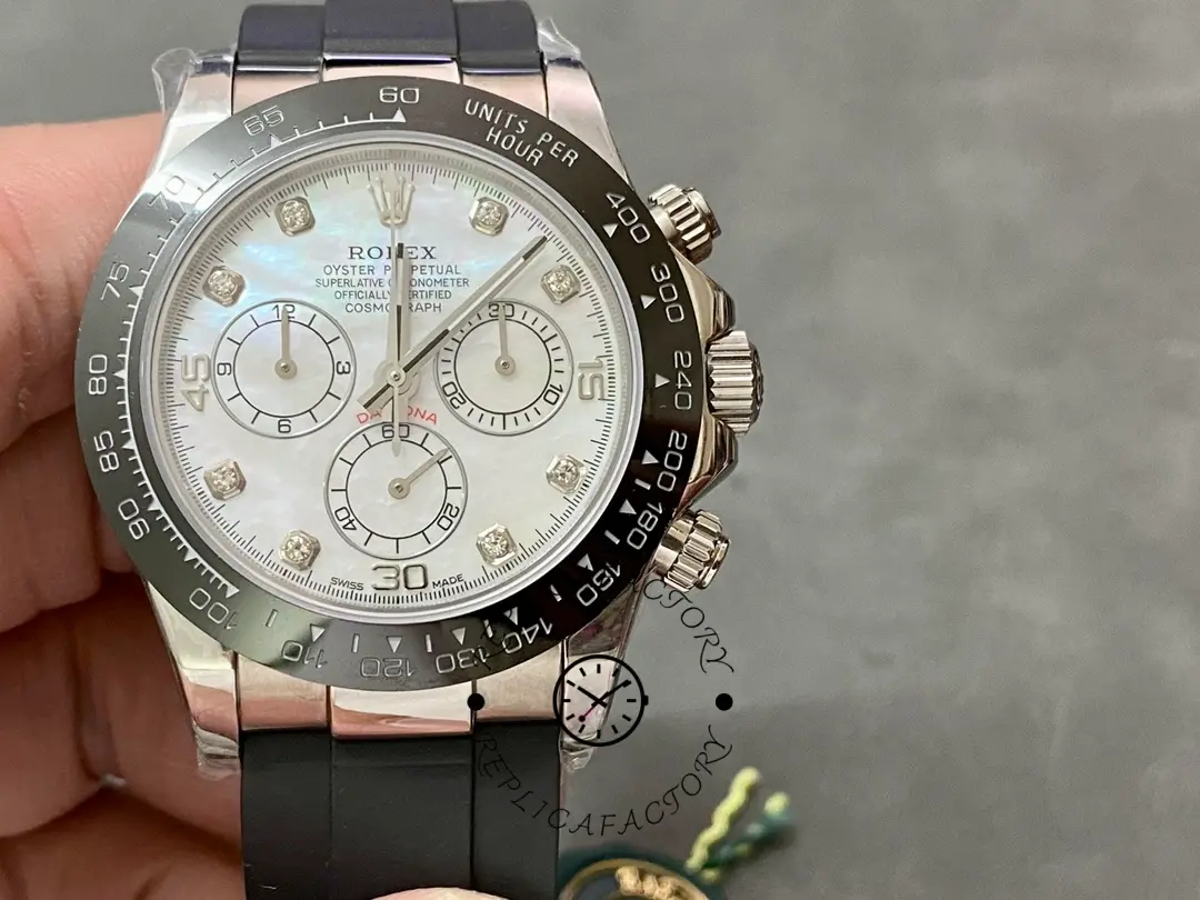 Rolex Cosmograph Daytona 116519 Mother of Pearl Dial 40mm Mens Replica Watch - QualitySwissReplica