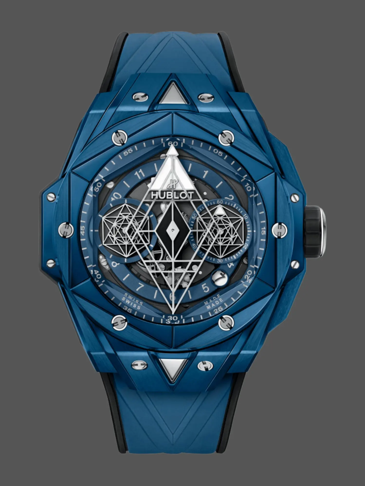 Hublot Big Bang Replica UNICO Sang Bleu 45 Blue Ceramic 418.EX.5107.RX.MXM21 - QualitySwissReplica