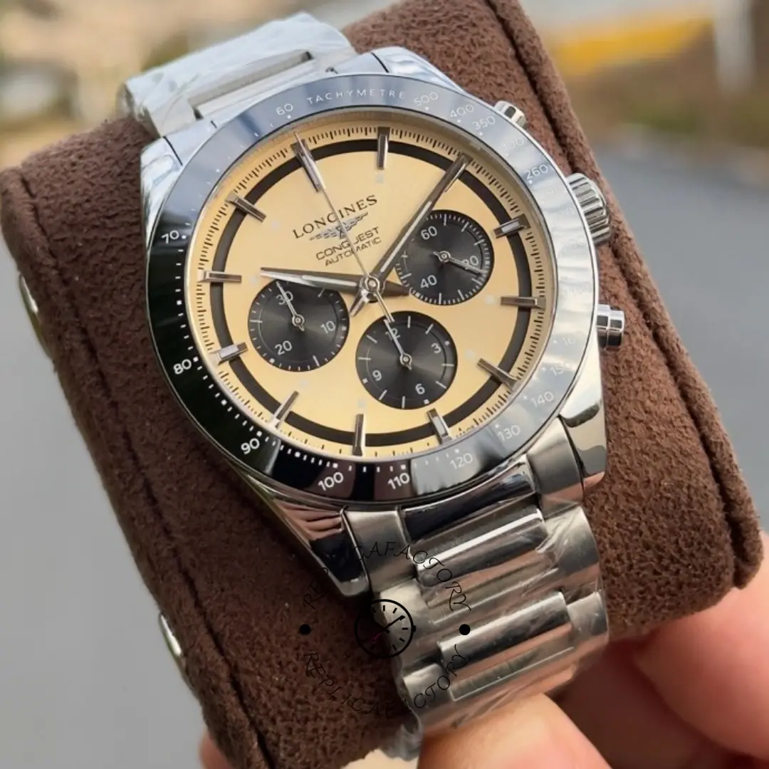 Longines Conquest Replica L3.835.4.32.6 Panda Dial Automatic Chrono - QualitySwissReplica
