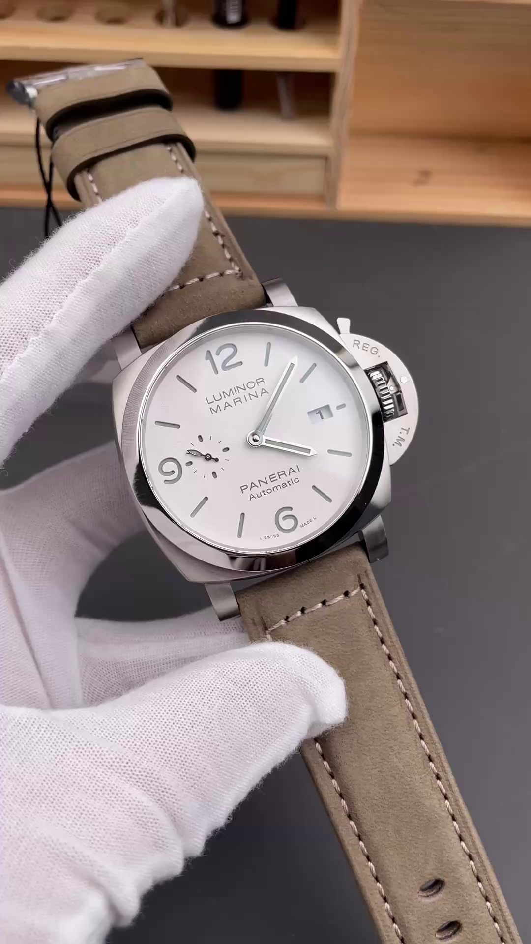 Panerai Luminor Marina 1950 44MM 3 Days PAM01314 1:1 Clone Automatic White Dial - QualitySwissReplica