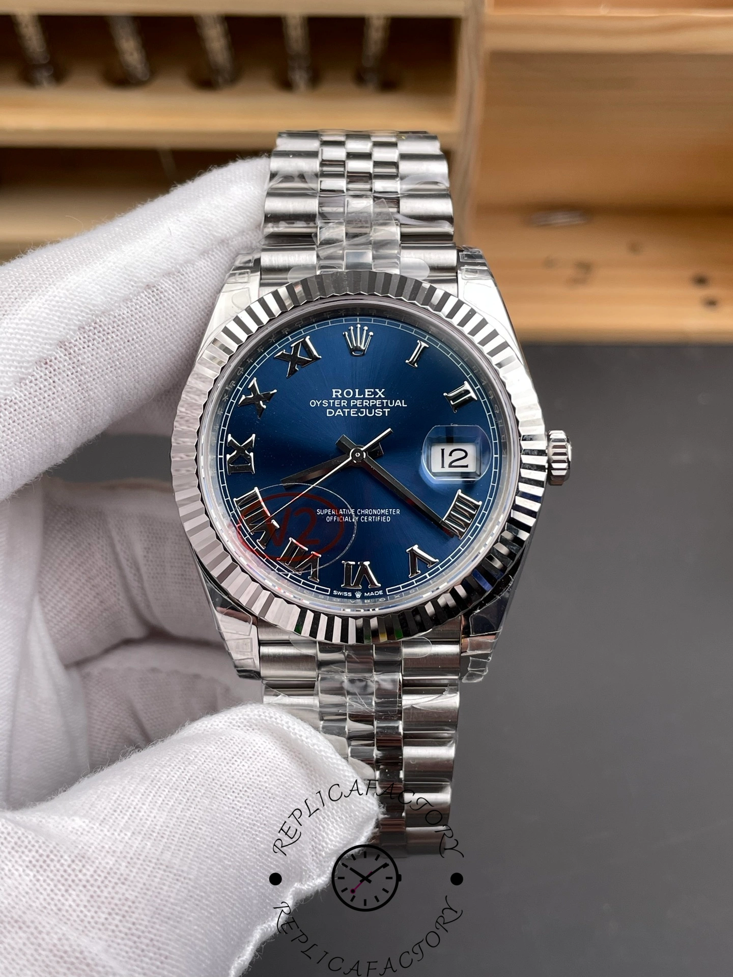 Rolex Datejust 41 Oystersteel Blue Dial m126334 0026 - QualitySwissReplica