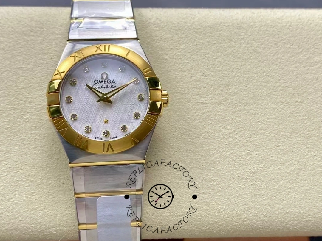 Omega Constellation Quartz 27 mm 123.20.27.60.52.001 Women's Clone Watch - QualitySwissReplica
