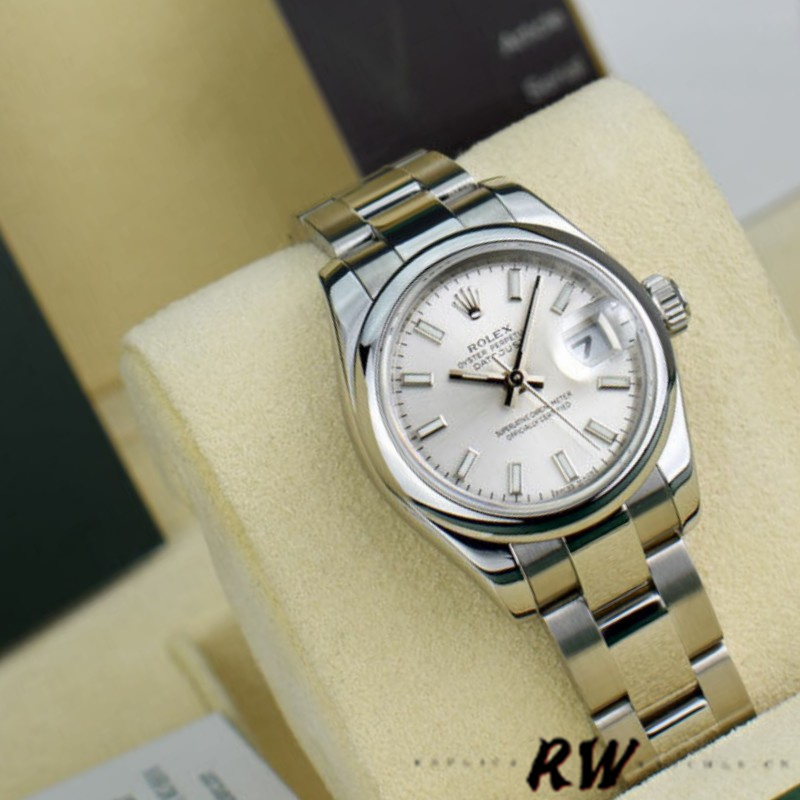 Rolex Datejust 179160 Domed Bezel Silver Index Dial 26MM Lady Replica Watch - QualitySwissReplica