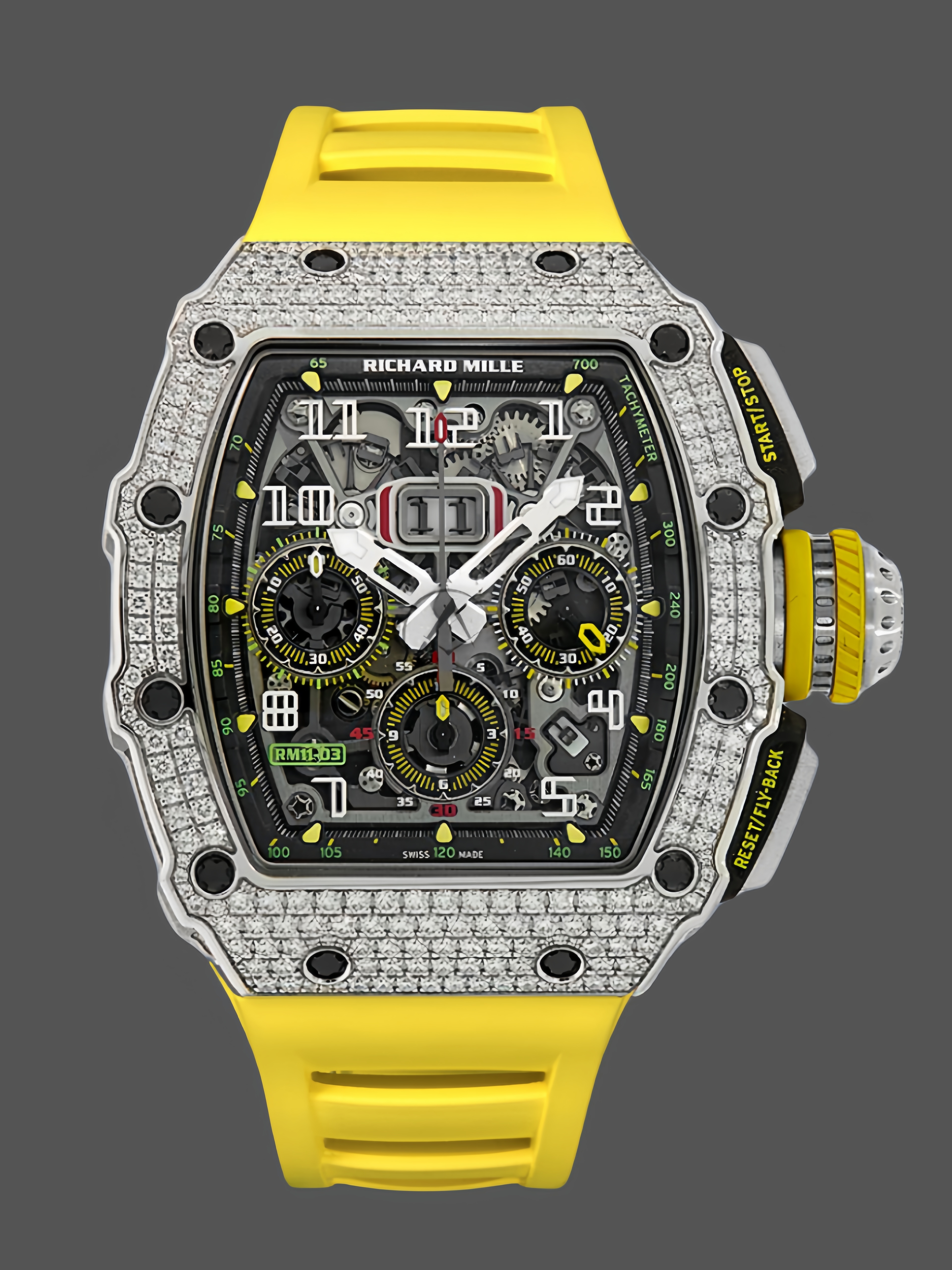 Richard Mille RM 011 03 Stainless Steel & 18K Gold Diamond Bezel - QualitySwissReplica