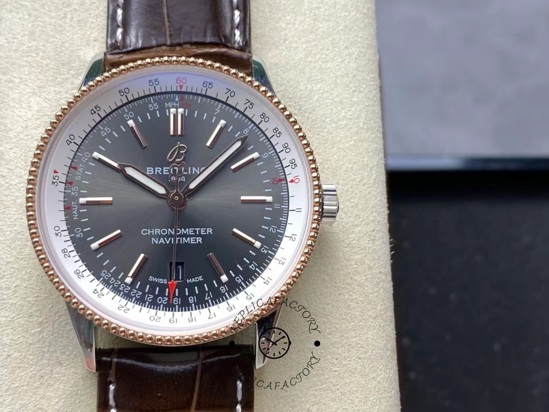 Breitling Navitimer Automatic 41 1:1 Clone U17326211M1P1 Steel & Rose Gold Watch - QualitySwissReplica