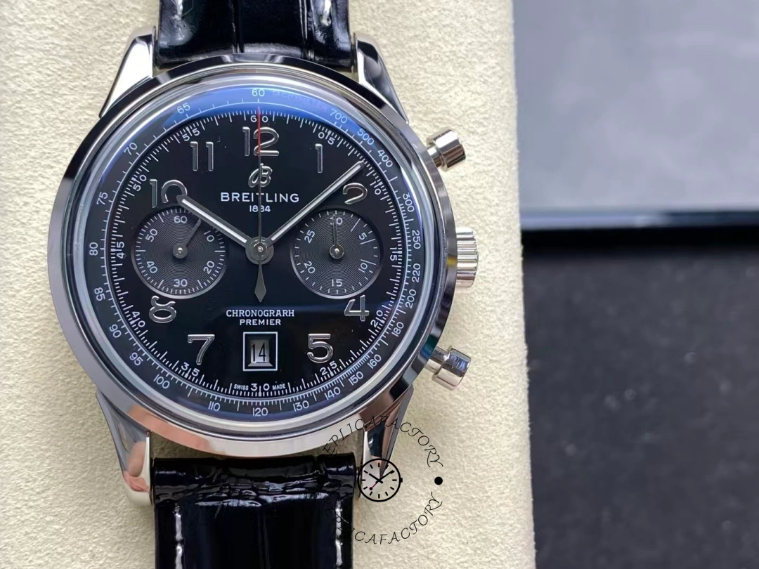 Breitling Premier B01 42mm Alligator Strap AB0145221B1P2 Replica - QualitySwissReplica