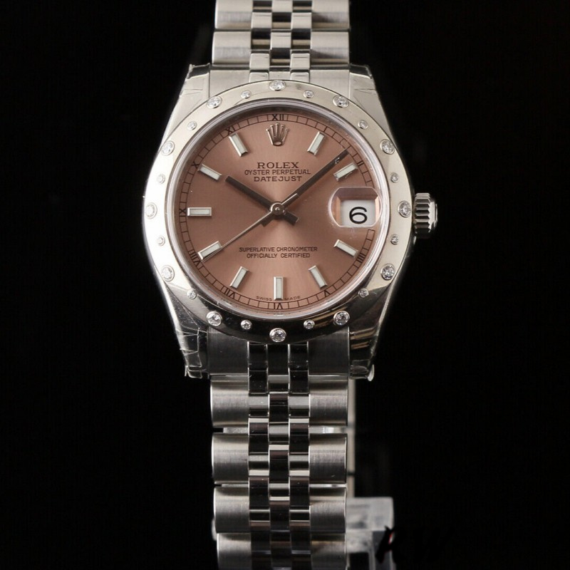Rolex Datejust 178344 Pink Dial Jubilee Bracelet 31MM Lady Replica Watch - QualitySwissReplica