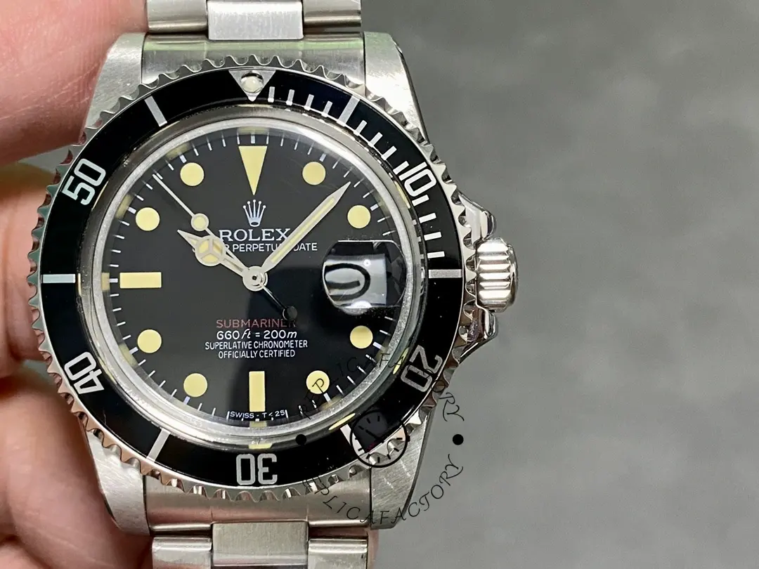 Rolex Submariner 1680 Stainless Steel Case Black Dial 40mm Mens Replica Watch - QualitySwissReplica