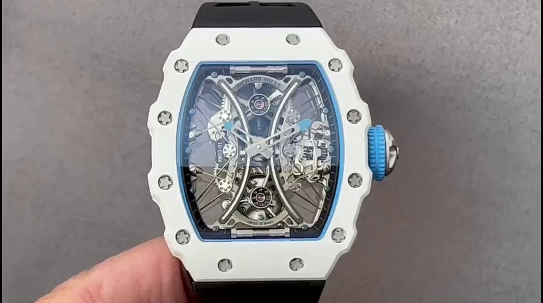 Richard Mille RM053-01 Pablo MacDonough Skeleton Dial Black Rubber Strap - QualitySwissReplica