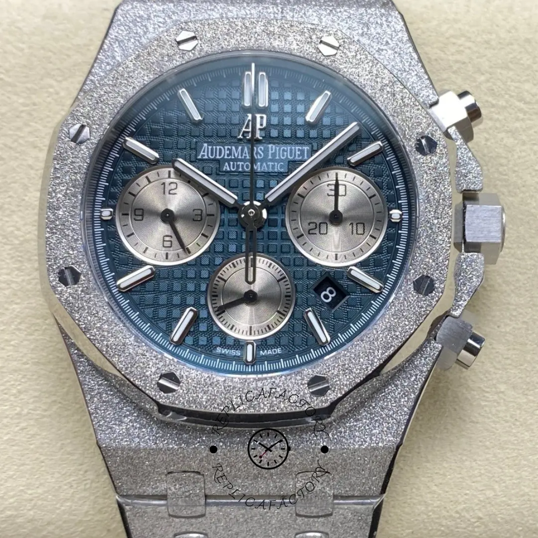 AP Royal Oak Chronograph 41 Frosted White Gold 26331BC.GG.1224BC.02 1:1 Clone - QualitySwissReplica